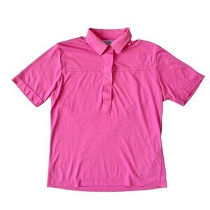 Vintage Bubblegum Pink Polo Medium